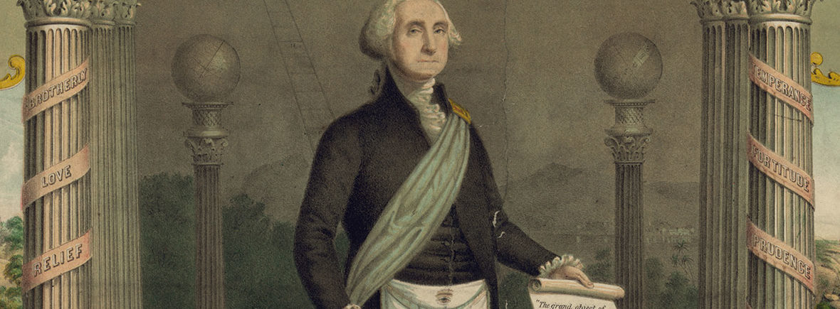 George Washington in full Masonic regalia